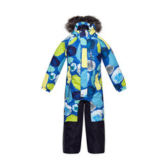 Huppa laste talvekombinesoon FENNO 2, sinine-kirju цена и информация | Зимняя одежда для детей | kaup24.ee