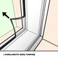 PVC akende ja uste tihend polüuretaanvahu baasil Q-LON + Freza, 25 m hind ja info | Ukse hinged, tarvikud | kaup24.ee