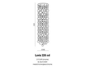 Azzardo светильник Luvia 220 XXL AZ1296 цена и информация | Потолочные светильники | kaup24.ee