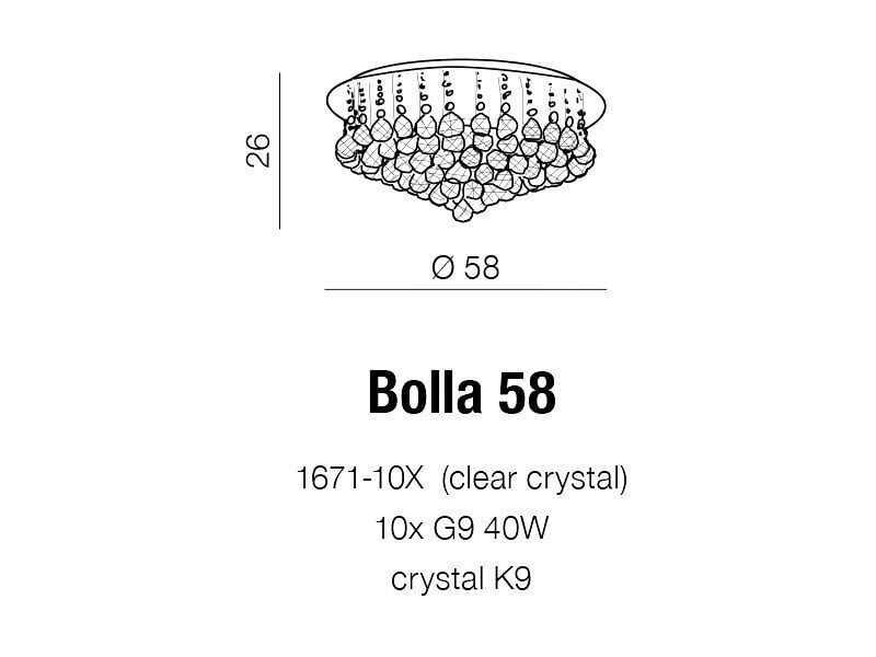 Laelamp Azzardo Bolla 58 AZ1288 цена и информация | Laelambid | kaup24.ee