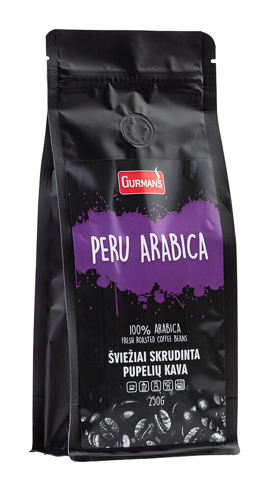 Gurman's Peru Arabica kohvioad, 250g цена и информация | Kohv, kakao | kaup24.ee