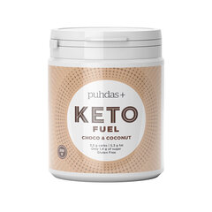 Энергетический коктейль Puhdas + keto fuel шоколадно-кокосовый вкус, 250 г цена и информация | Добавки и препараты для похудения | kaup24.ee