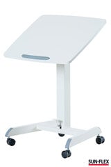 Reguleeritava kõrgusega laud SUN-FLEX® EASYDESK PRO, valge цена и информация | Компьютерные, письменные столы | kaup24.ee