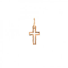 Католический крестик с алмазной огранкой ZKK109 цена и информация | Украшения на шею | kaup24.ee