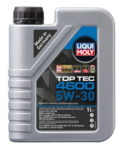 Mootoriõli Liqui Molly Top Tec 4600 5W-30 1L hind ja info | Mootoriõlid | kaup24.ee