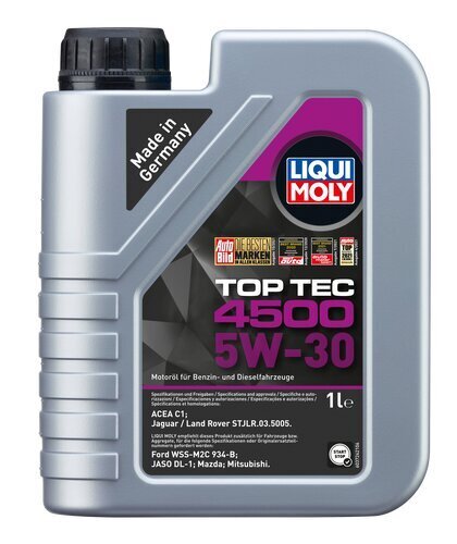 Mootoriõli Liqui Moly Top Tec 4500 5W-30 1L hind ja info | Mootoriõlid | kaup24.ee