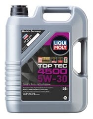 Моторное масло Liqui moly top tec 4500 5W-30 5L цена и информация | Моторные масла | kaup24.ee