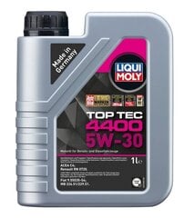 Mootoriõli Liqui Moly Top Tec 4400 5W-30 1L hind ja info | Mootoriõlid | kaup24.ee