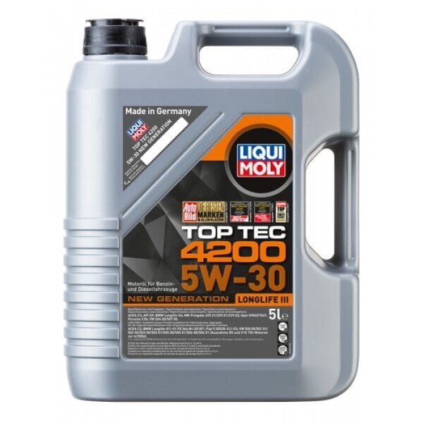 Mootoriõli Liqui Moly Top Tec 4200 5W-30 5L цена и информация | Mootoriõlid | kaup24.ee