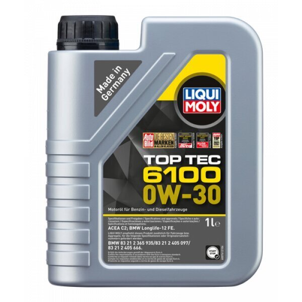 Mootoriõli Liqui Moly Top Tec 6100 0W-30 1L hind ja info | Mootoriõlid | kaup24.ee