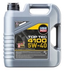 Моторное масло Liqui moly top tec 4100 5W-40 4L цена и информация | Моторные масла | kaup24.ee