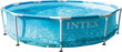 Raamiga bassein Intex Metal Frame Beachside 305x76 cm, filtriga hind ja info | Basseinid | kaup24.ee