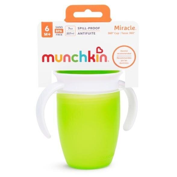 Munchkin Miracle joogitops lekkevaba, roheline цена и информация | Lutipudelid ja aksessuaarid | kaup24.ee
