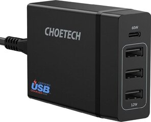 Choetech PD72-1C3U BLACK hind ja info | Mobiiltelefonide laadijad | kaup24.ee