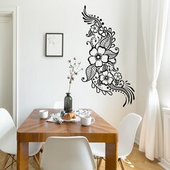 Lilleline mandala vinüülist seinakleebis - India stiilis kleebis - ruumi dekoreerimine hind ja info | Seinakleebised | kaup24.ee