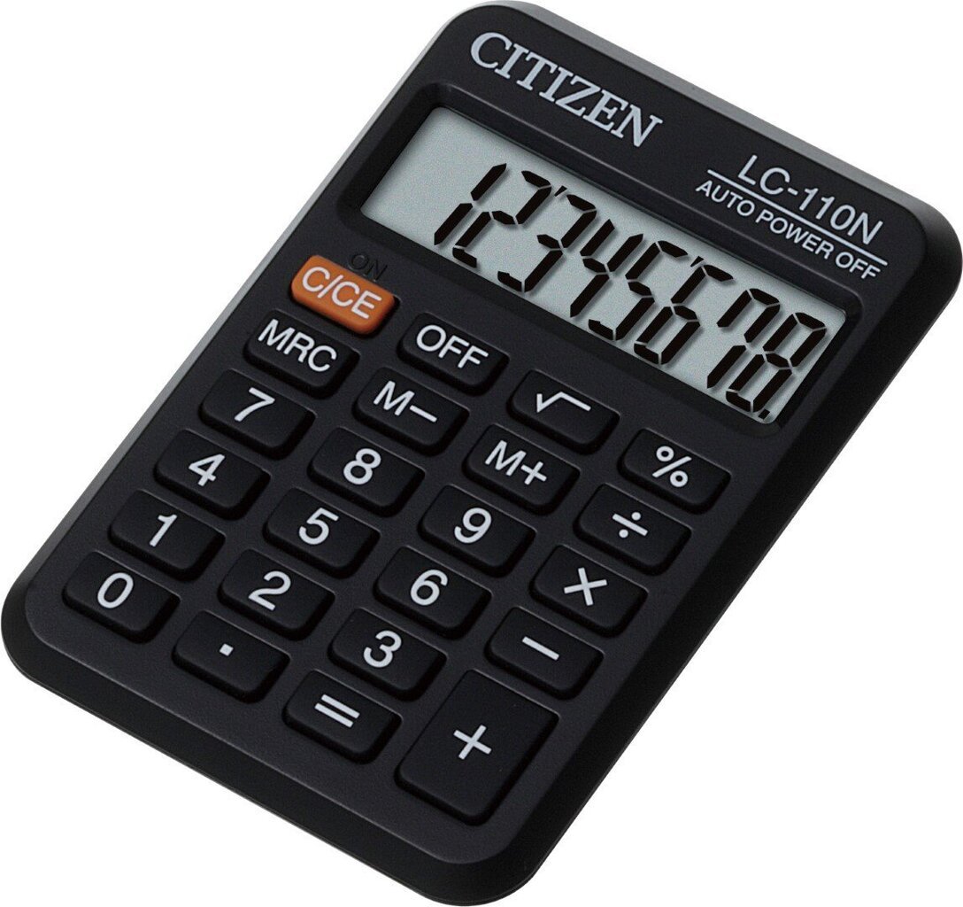 Taskukalkulaator Citizen LC 110NR цена и информация | Kirjatarbed | kaup24.ee