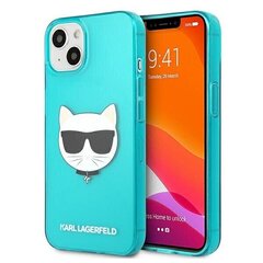 Original KARL LAGERFELD Glitter Shoupette Fluo telefoniümbris sobib iPhone 13 Mini, sinine hind ja info | Telefoni kaaned, ümbrised | kaup24.ee