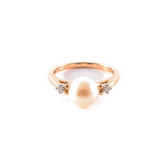 Золотое кольцо с жемчугом и бриллиантами ZGRE3329PL цена и информация | Кольцо | kaup24.ee