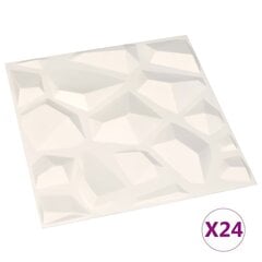 vidaXL 24 seinapaneeli 3D, 0,5 x 0,5 m, 6 m² hind ja info | Seinaplaadid | kaup24.ee