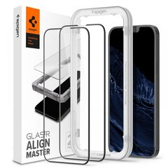 Spigen ALM Glass FC iPhone 13 Pro Max ja iPhone 14 Plus ekraanikaitse, 2 tk. hind ja info | Ekraani kaitsekiled | kaup24.ee