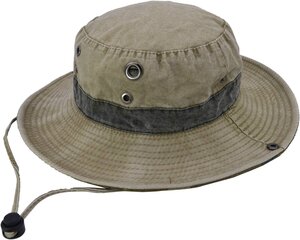 Kahtepidi kantav Safari vihmamüts, beež hind ja info | Meeste sallid, mütsid ja kindad | kaup24.ee