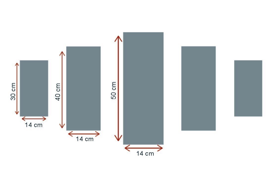 Viieosaline reproduktsioon Valged lilled hind ja info | Seinapildid | kaup24.ee