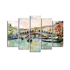 Репродукция из пяти частей Венеция цена и информация | Репродукции, картины | kaup24.ee