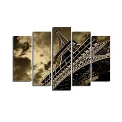 Viieosaline reproduktsioon Eiffeli torn hind ja info | Seinapildid | kaup24.ee