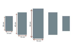 Viieosaline reproduktsioon Roosa mets ja maja hind ja info | Seinapildid | kaup24.ee