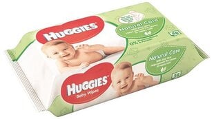 Niisked salvrätikud HUGGIES Natural Care 168 tk hind ja info | Niisked salvrätikud | kaup24.ee