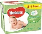 Niisked salvrätikud Huggies Natural Care 168 tk