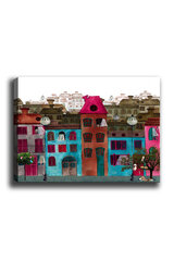 Reproduktsioon Värvilised majad hind ja info | Seinapildid | kaup24.ee