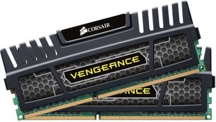 Corsair Vengeance 16GB 1600MHz DDR3 CL9 KIT OF 2 CMZ16GX3M2A1600C9 hind ja info | Operatiivmälu (RAM) | kaup24.ee
