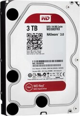 Western Digital Red 3TB IntelliPower SATA3 64MB WD30EFRX цена и информация | Внутренние жёсткие диски (HDD, SSD, Hybrid) | kaup24.ee