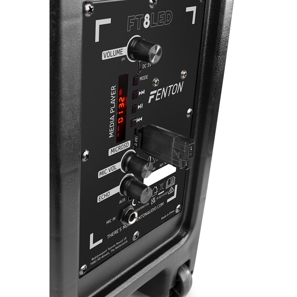 Fenton FT8LED-MK2 kaasaskantav helisüsteem 8 " hind ja info | Kõlarid | kaup24.ee