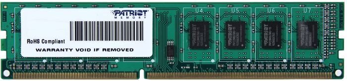 PATRIOT DDR3-1600 4GB DIMM CL11 цена и информация | Operatiivmälu (RAM) | kaup24.ee