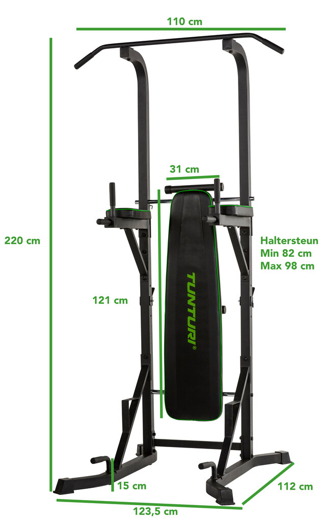 Kombineeritud Treeningseade TUNTURI Power Tower PT60 цена и информация | Treeningkeskused | kaup24.ee