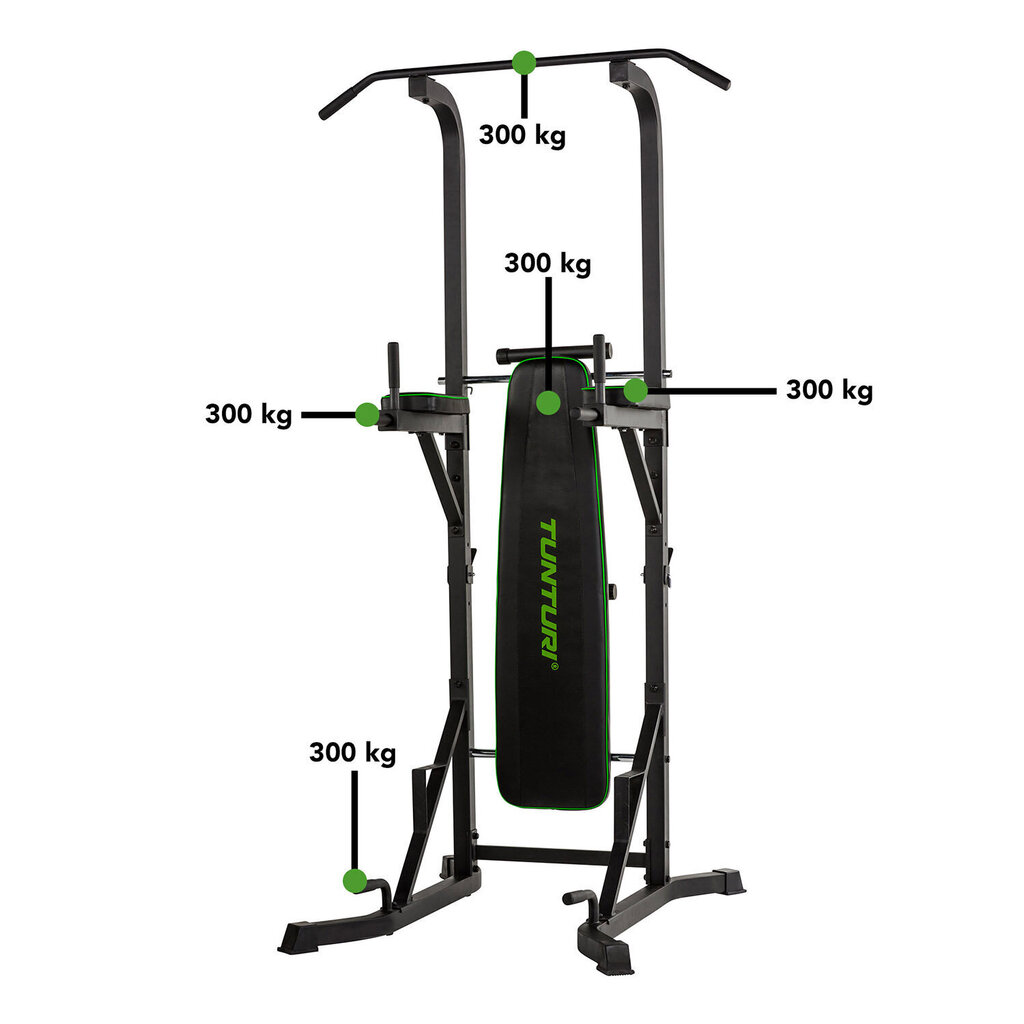 Kombineeritud Treeningseade TUNTURI Power Tower PT60 hind ja info | Treeningkeskused | kaup24.ee