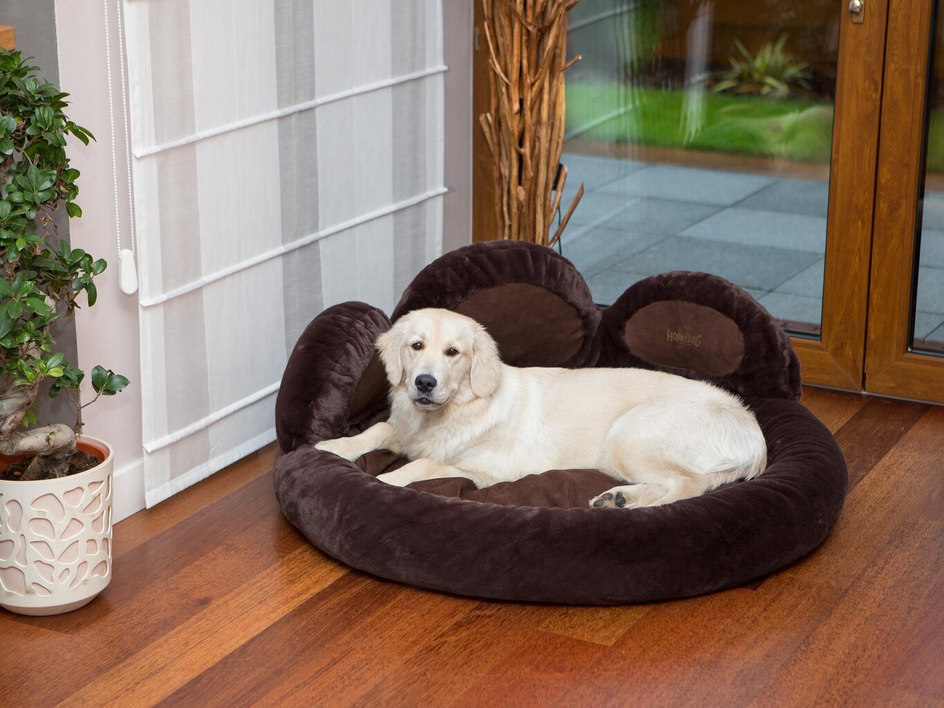 Hobbydog pesa Exclusive Paw Brown, XXL, 105x105 cm hind ja info | Pesad, padjad | kaup24.ee