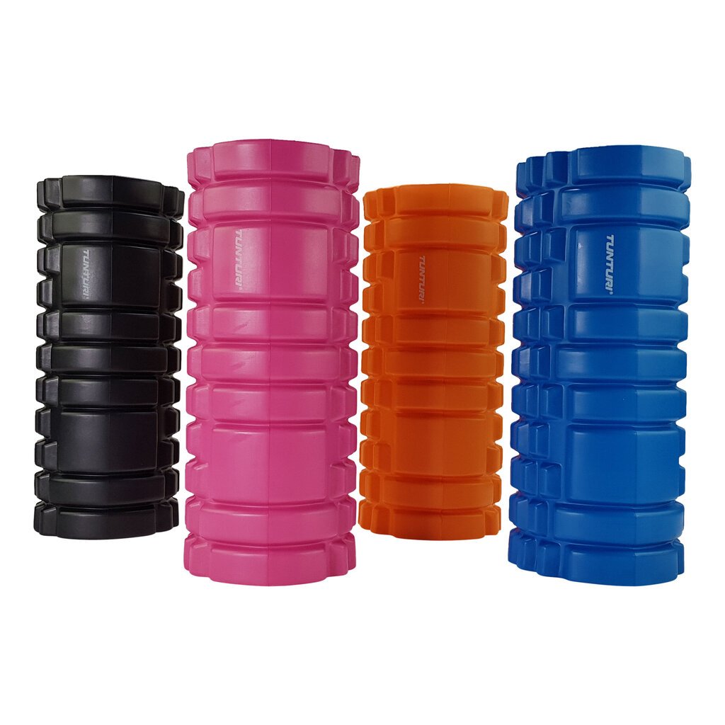 Massaažirull Tunturi Yoga Foam Grid Roller 33 cm must hind ja info | Massaažikaubad | kaup24.ee