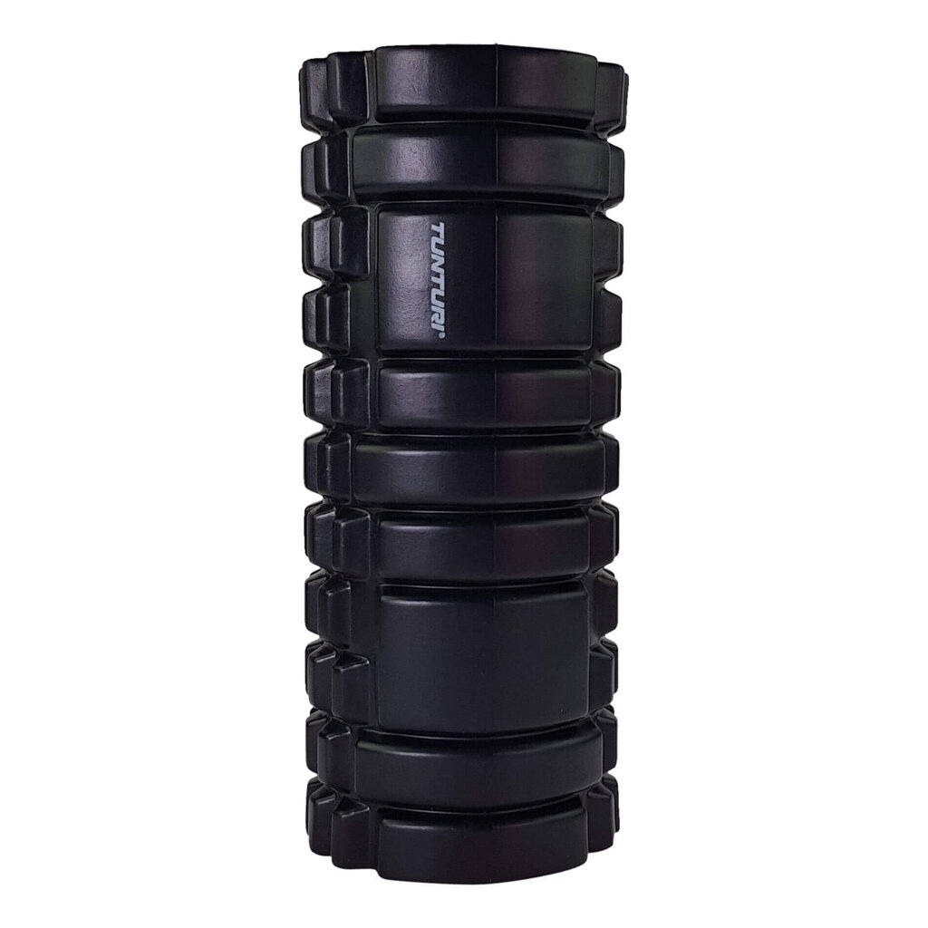 Massaažirull Tunturi Yoga Foam Grid Roller 33 cm must hind ja info | Massaažikaubad | kaup24.ee