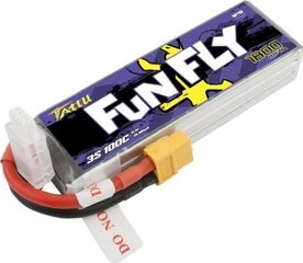 Аккумулятор Tattu Funfly 1800mAh 11,1V 100C 3S1P XT60 цена и информация | Смарттехника и аксессуары | kaup24.ee