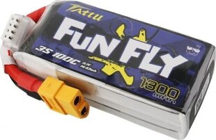 Аккумулятор Tattu Funfly 1300mAh 11,1V 100C 3S1P цена и информация | Смарттехника и аксессуары | kaup24.ee