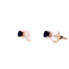 Vääriskividega kuldsed kõrvarõngad JE02345-0.05_BR585AS_006_PINK-0,76G 0,02CT- hind ja info | Kõrvarõngad | kaup24.ee
