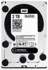 Western Digital Black 2TB 7200RPM SATA3 64MB WD2003FZEX цена и информация | Внутренние жёсткие диски (HDD, SSD, Hybrid) | kaup24.ee