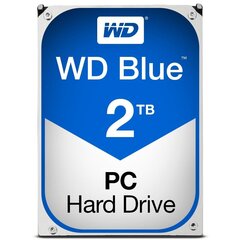Sisemine kõvaketas Western Digital Blue HDD 2TB 5400RPM SATA3 64MB WD20EZRZ hind ja info | Sisemised kõvakettad (HDD, SSD, Hybrid) | kaup24.ee