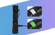 Taskulamp Superfire A2, USB, ZOOM 650lm, 200m цена и информация | Taskulambid, prožektorid | kaup24.ee