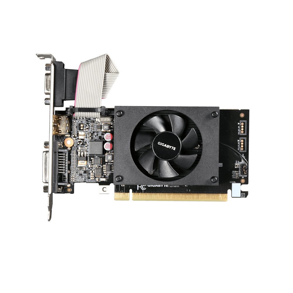 Gigabyte GeForce GT710 2GB GDDR3 PCIE GV-N710D3-2GL hind ja info | Videokaardid (GPU) | kaup24.ee