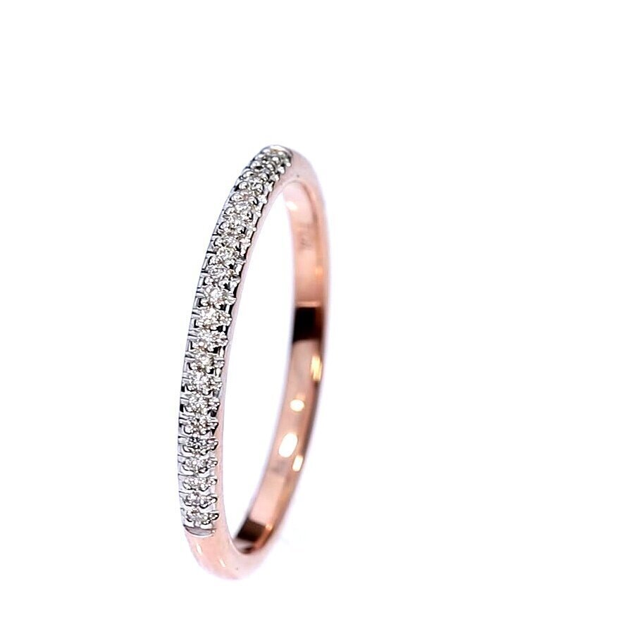 Vääriskividega kuldsõrmus RG63629-0.10_BR585ZD_026_PINK-1,66G 0,07CT-16,00 MM цена и информация | Sõrmused | kaup24.ee