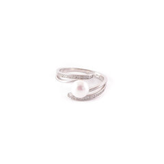 Серебряное кольцо с белым жемчугом    SGYS4-R367 SGYS4-R367 цена и информация | Кольцо | kaup24.ee